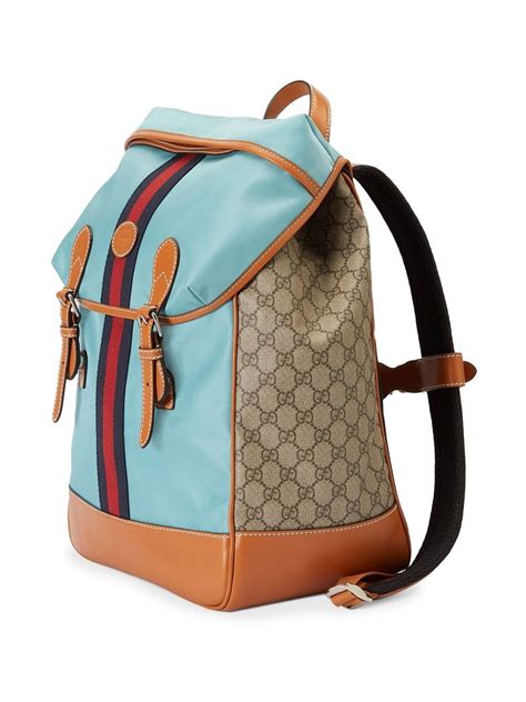 gucci backpack blue foral|blue gucci backpack accessories.